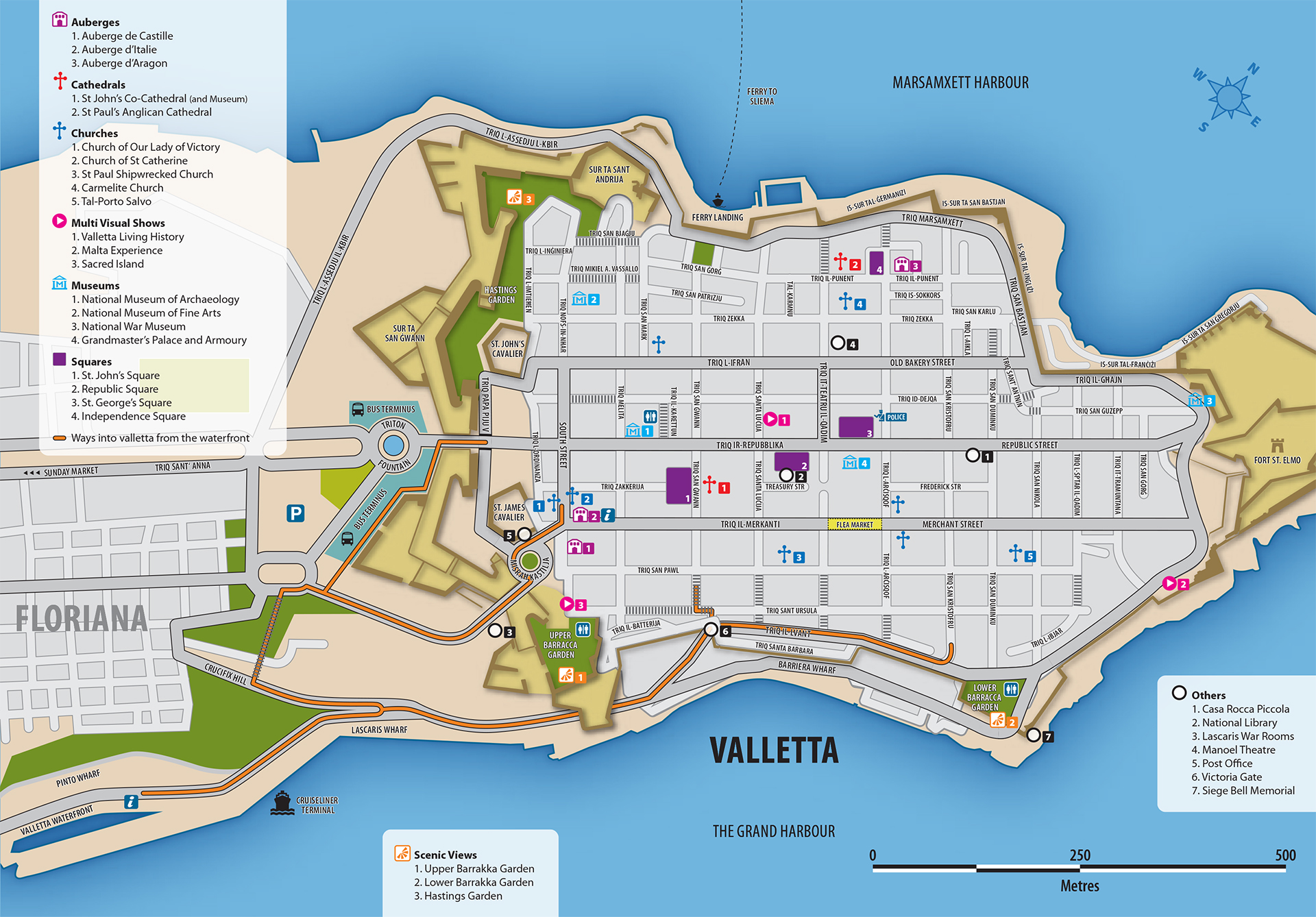 valletta map